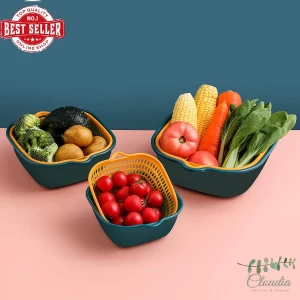 Generic Drain Basket Multifunctional Double-Layer