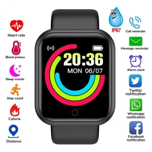 Generic D20 Smartwatch Fitness Tracker Bluetooth