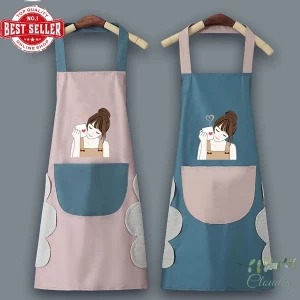 Generic Kitchen Aprons Waterproof Big Pocket Sling Design