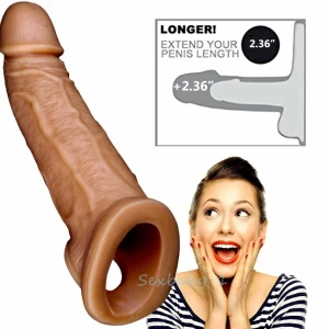 Generic Penis Sleeve Extender Enlarger Reusable Condom