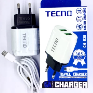 Tecno 6A Fast Charger with Cable