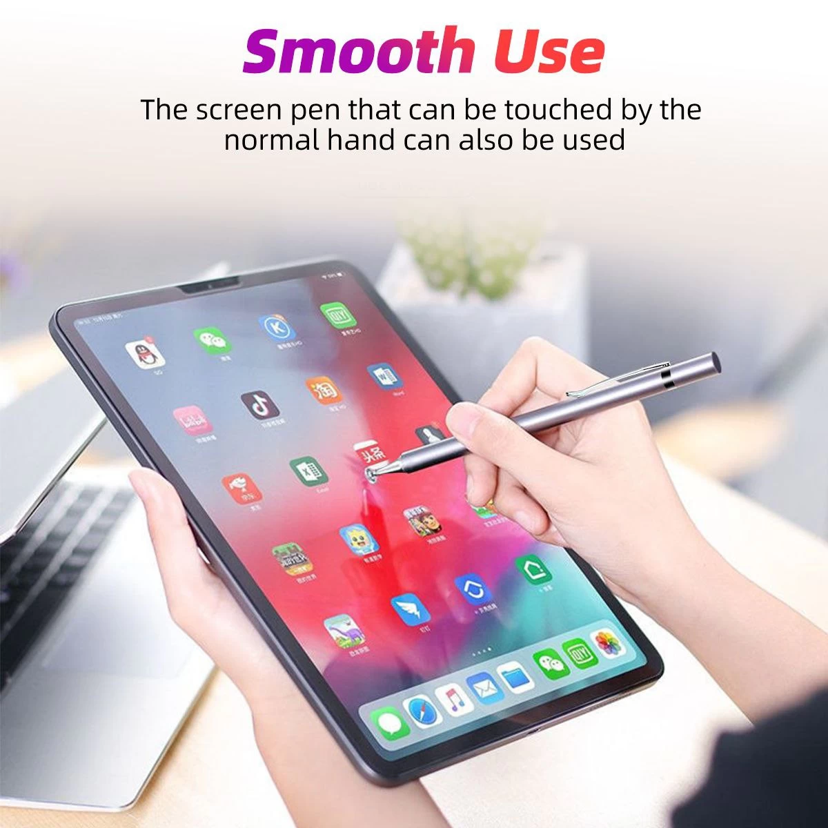 Generic Touch Stylus Pen 2-in-1 for Smartphones Tabs - image 2