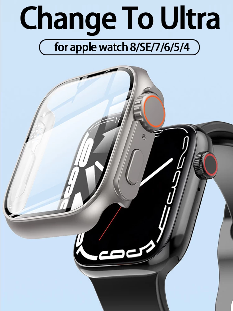 Apple Watch Ultra Look Hard Case w/Tempered Glass - image 2