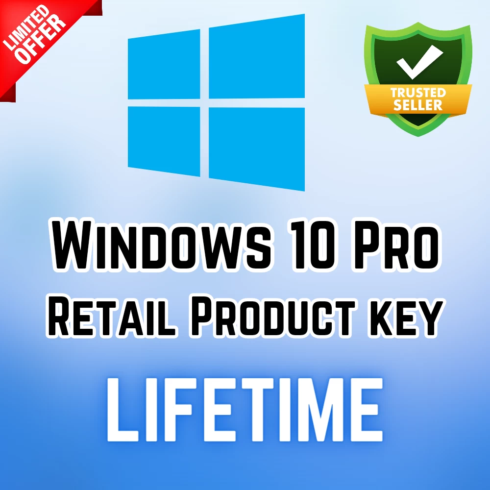 Windows 10 Pro Retail Product Key ( Lifetime Activation)
