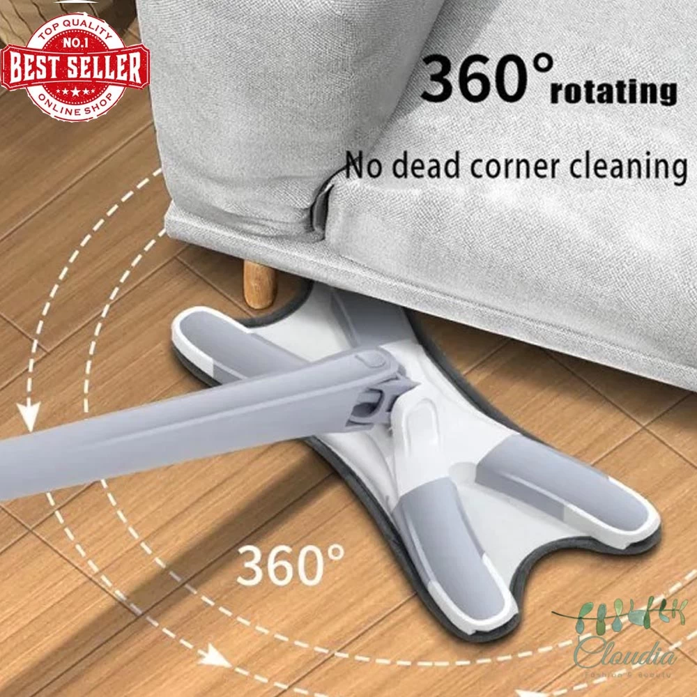 Easy Life X-type Flat Floor Mop 360 Degree - image 3