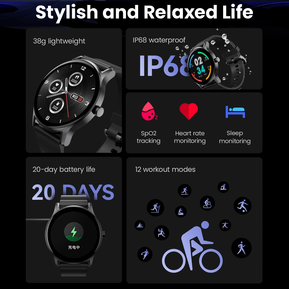 Xiaomi Haylou GS LS09A Smart Watch IP68 Water Proof - image 3