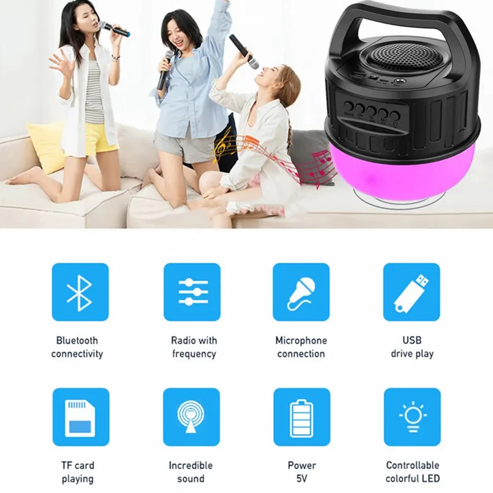 ZQS ZQS1450 Rechargeable Lamp Bluetooth Speaker - image 6