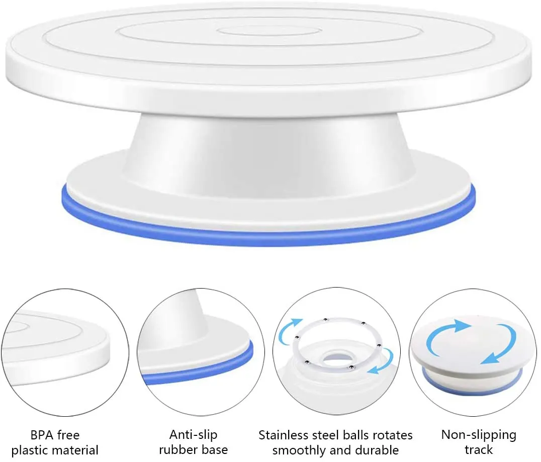 Generic 28Cm High Quality Cake Stand with Free 3 Pcs Scrapers - image 2