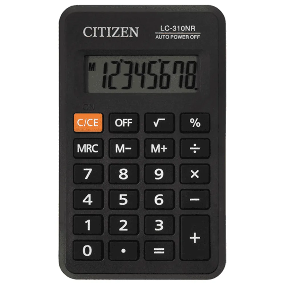 Citizen LC-310NR Calculator with Soft Rubber Keys