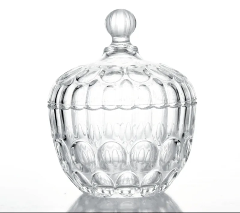 Generic Sugar Bowl Crystal Glass Dried Fruit Storage - image 2