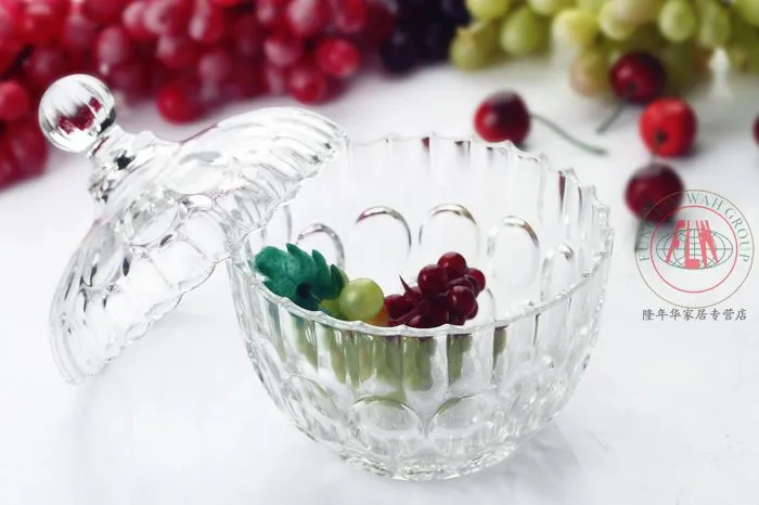 Generic Sugar Bowl Crystal Glass Dried Fruit Storage - image 5