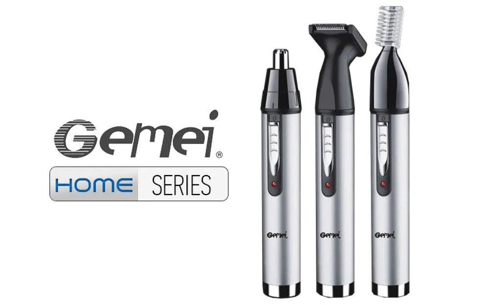 Gemei GM-3107 Rechargeable 3-in-1 Nose & Ear Trimmer - image 1