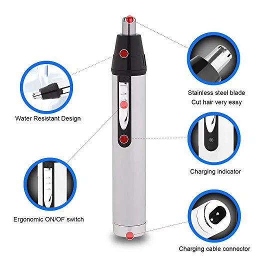 Gemei GM-3107 Rechargeable 3-in-1 Nose & Ear Trimmer - image 4