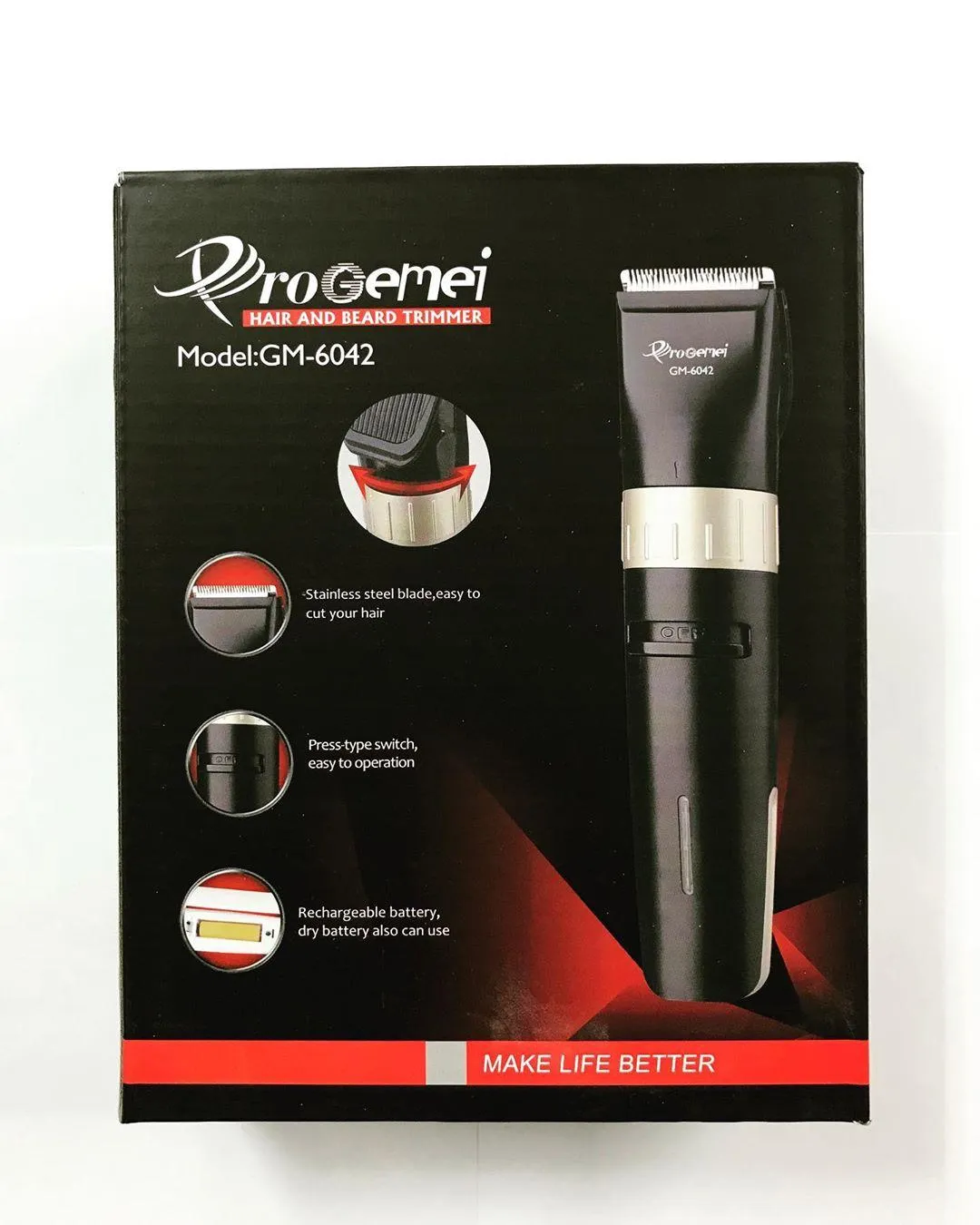 Gemei Gm-6042 Professional Hair Clipper - image 2