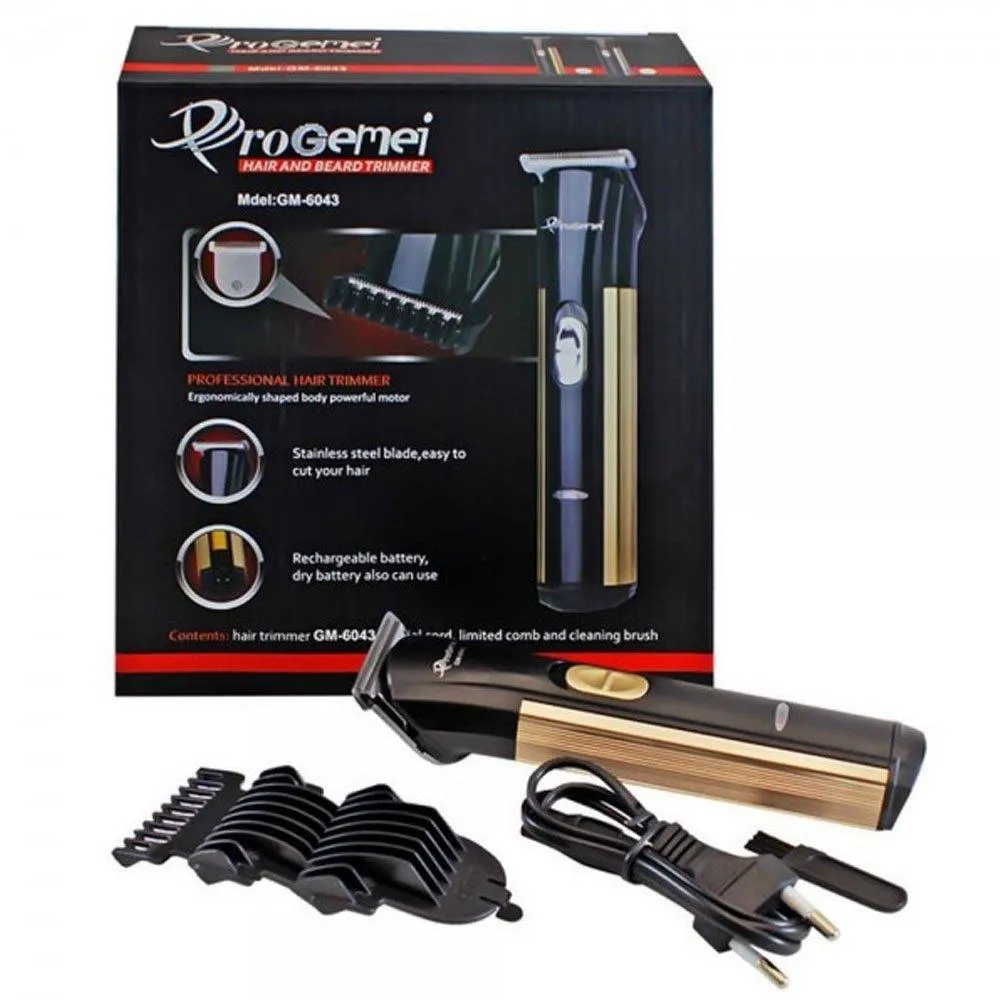 Gemei Gm-6043 Electric Professional Hair Beard Trimmer