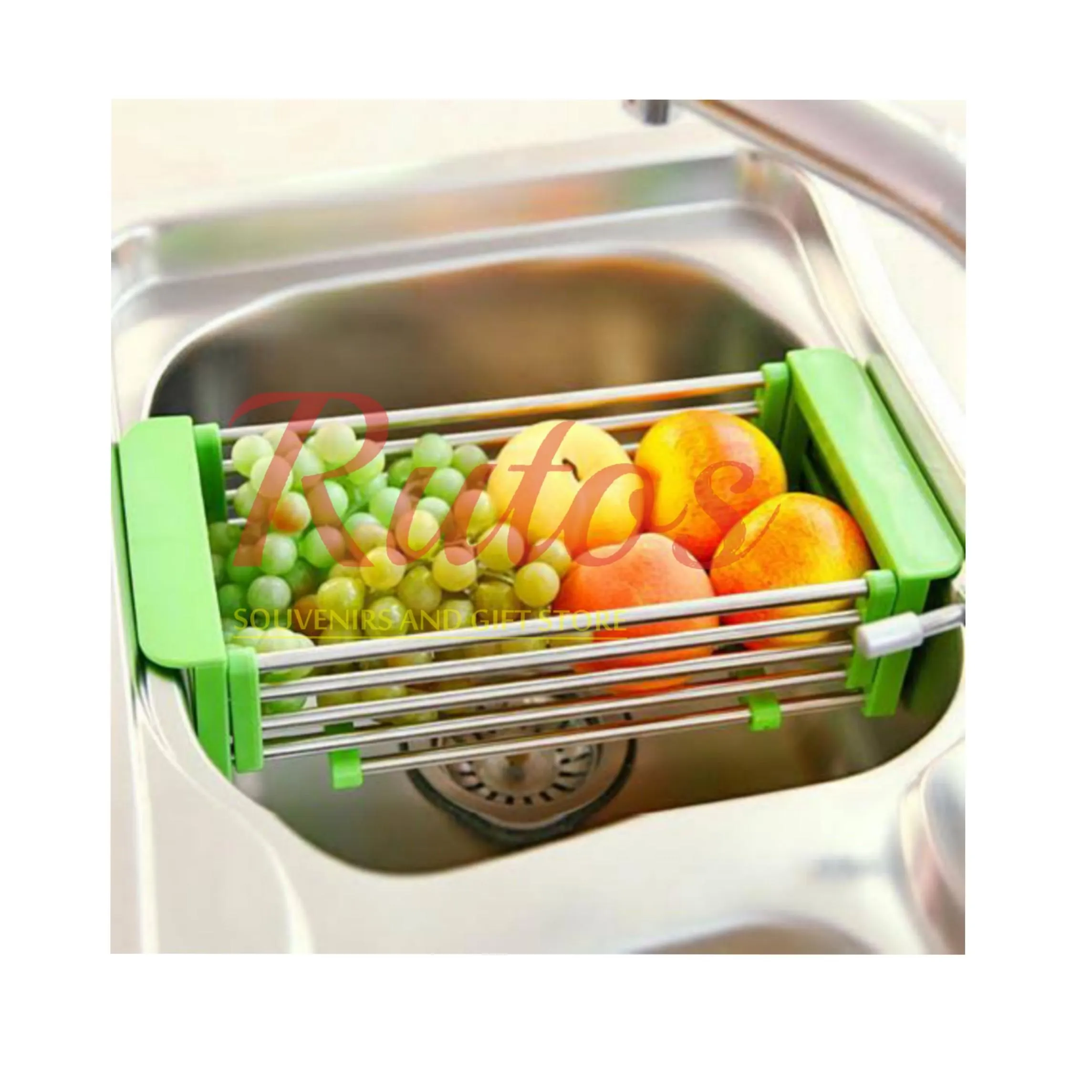 Generic Kitchen Drain Shelf with Pop-up Storage - image 3