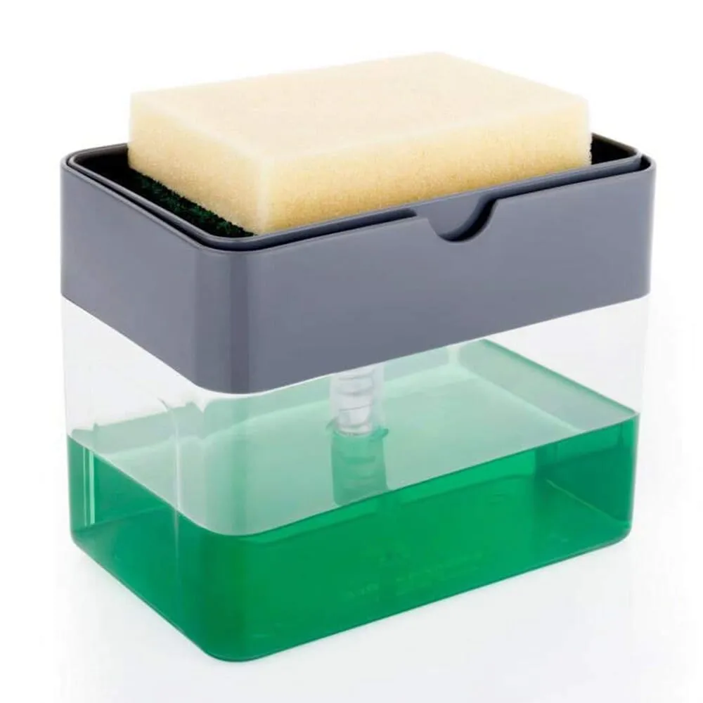 Generic Multifunctional Sponge Rack Soap Dispenser Liquid Pump
