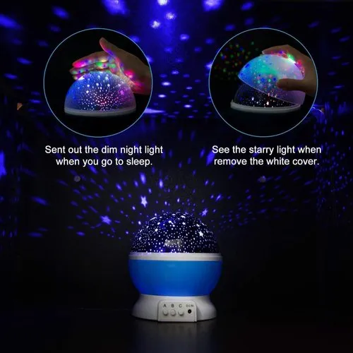Generic Starry Sky Projector Lamp Kids Sleep Romantic LED - image 3