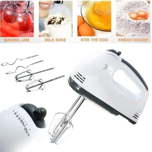 Sokany Hand Mixer Stainless Steel Blade 7 Speed 180W - image 2