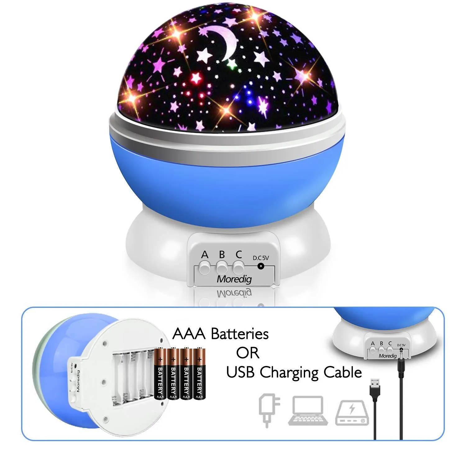 Generic Night Light Star Projector Lamp - image 3