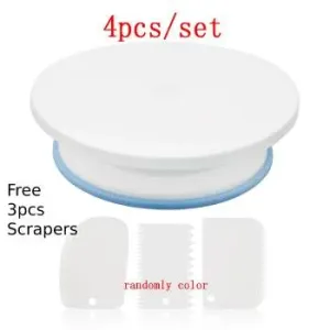 Generic 28Cm High Quality Cake Stand with Free 3 Pcs Scrapers