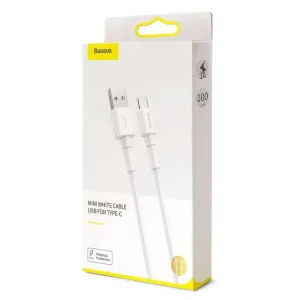 Baseus Mini White Cable USB Type-C 3A 1M