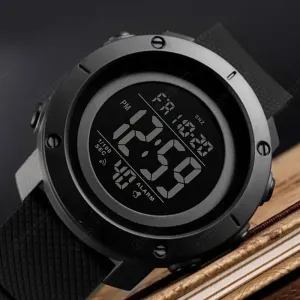 Piaoma Digital Watch Black Full LED Light