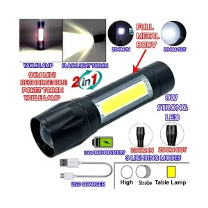 Hoxida Camping USB Charging Magnetic COB Flashlight