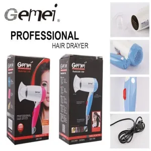 Gemei GM 1709 Foldable Professional Hair Dryer