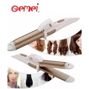 Gemei Gm-2961 Hair Straightener & Curling Iron 2-in-1