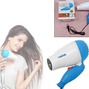 Nova Nv-1290 Foldable Professional Hair Dryer 1000W