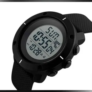 Piaoma Mens Black Dial Digital Waterproof Watch