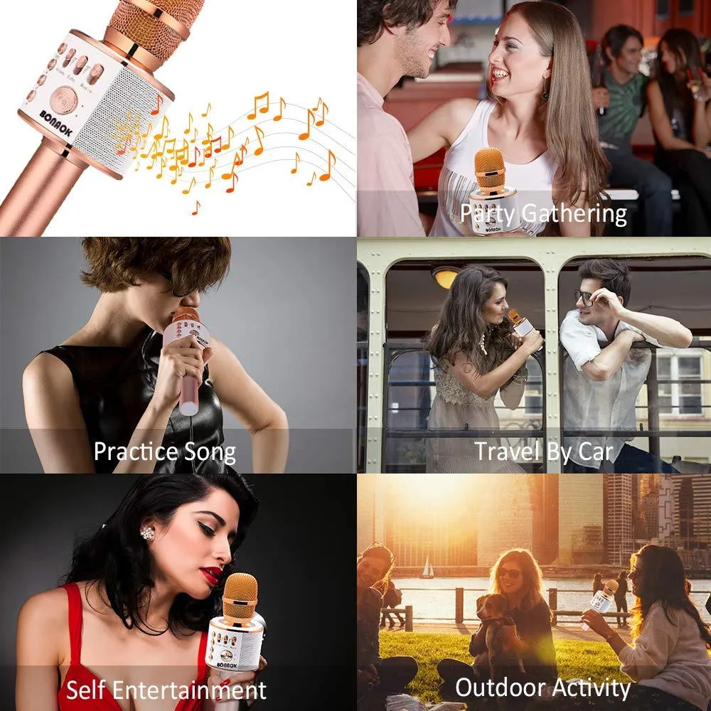 Generic Wireless Bluetooth Karaoke Microphone 3-in-1 Portable - image 6