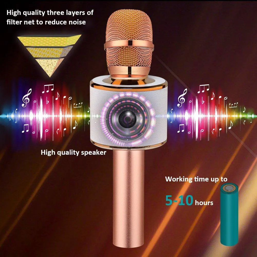 Generic Wireless Bluetooth Karaoke Microphone 3-in-1 Portable - image 7