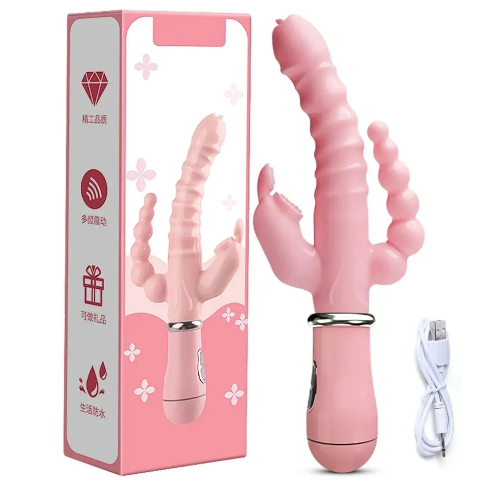 Generic 3-in-1 Vibrator Anal Vagina G-spot Stimulator - image 5