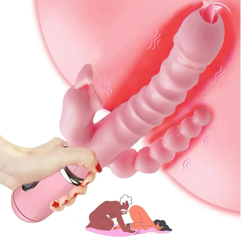 Generic 3-in-1 Vibrator Anal Vagina G-spot Stimulator - image 7