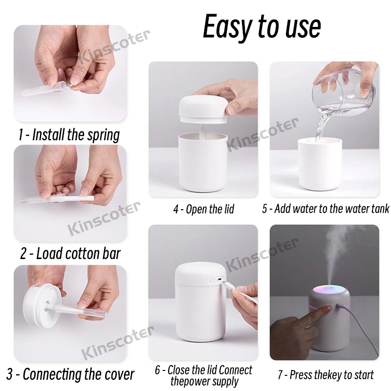 Generic Portable Mini USB Air Humidifier Aroma Diffuser - image 6