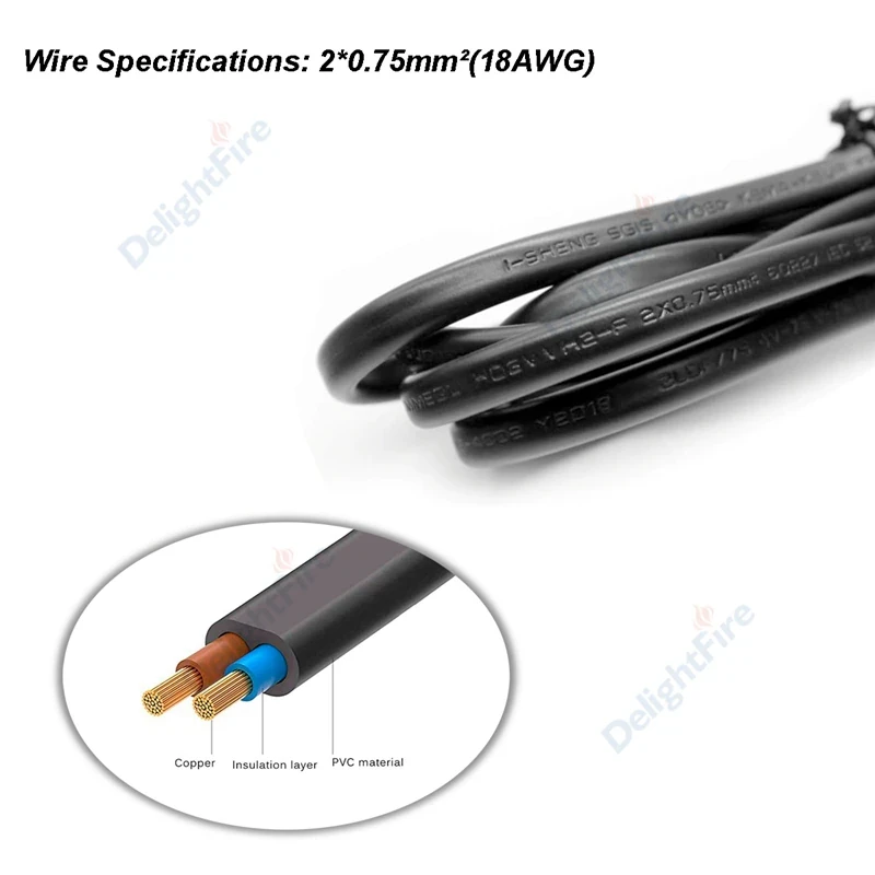 Generic EU Power Supply Cable Cord IEC C7 - image 3