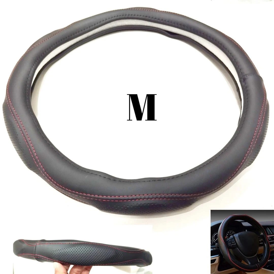 Generic Car Steering Wheel Cover Leather Medium Size