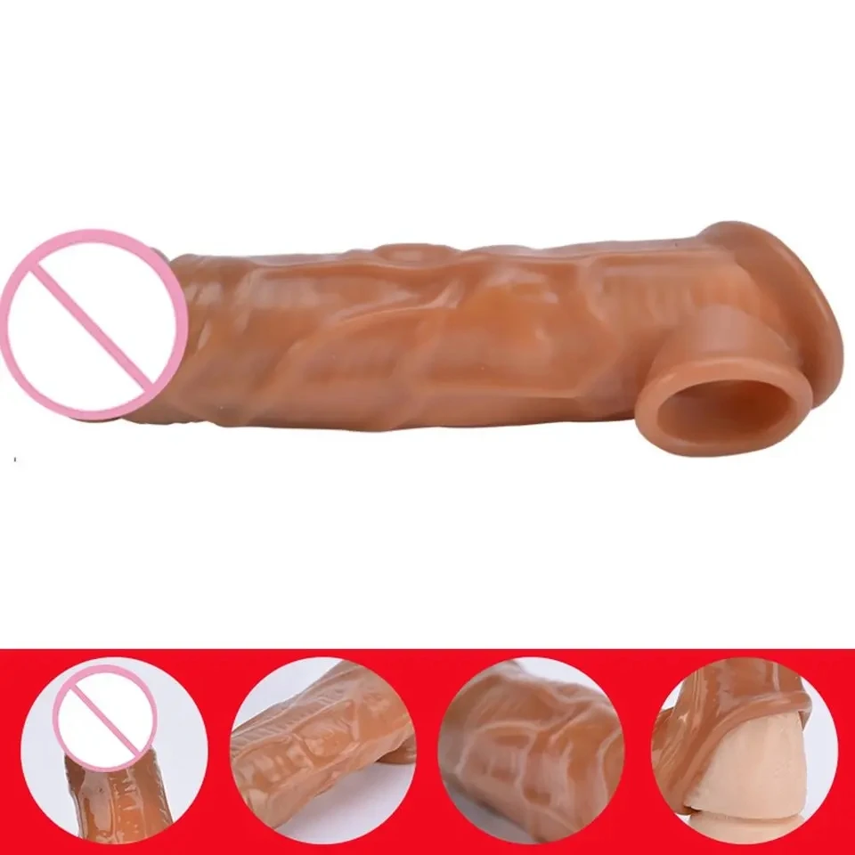 Generic Penis Sleeve Reusable Male Enlargement - image 3