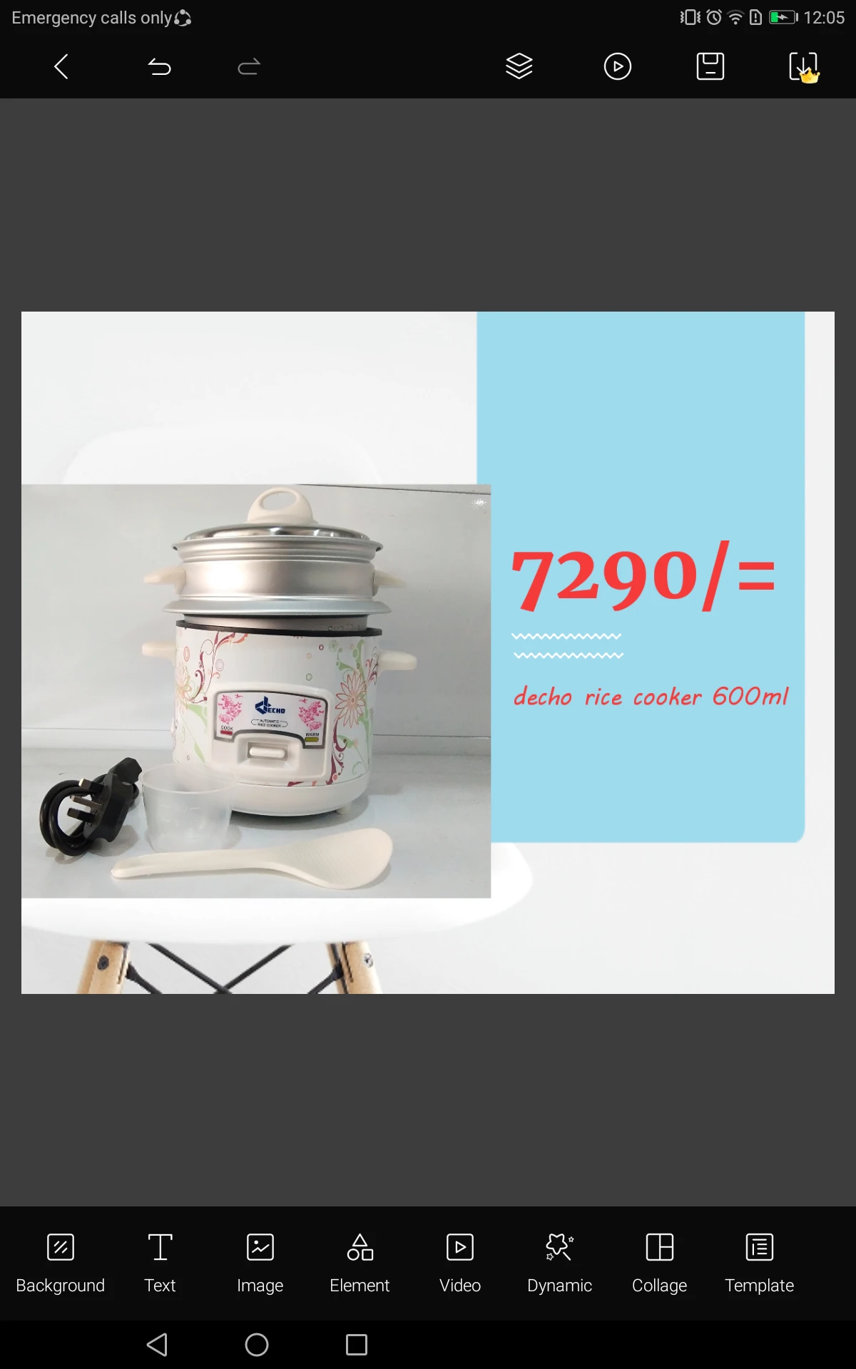 Decho Rice Cooker 600ml Compact