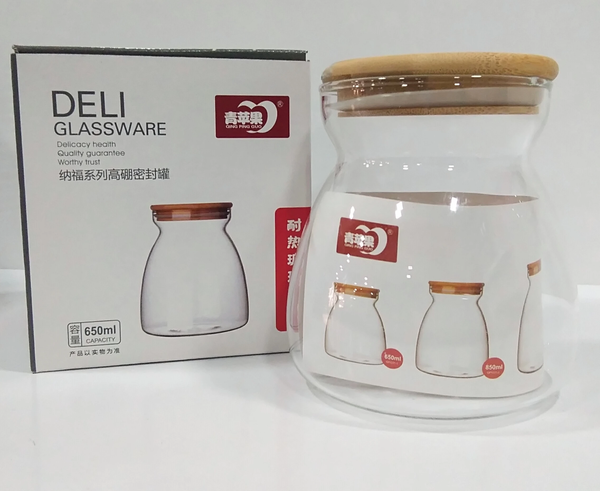 Deli Glassware Container 650ml - image 1