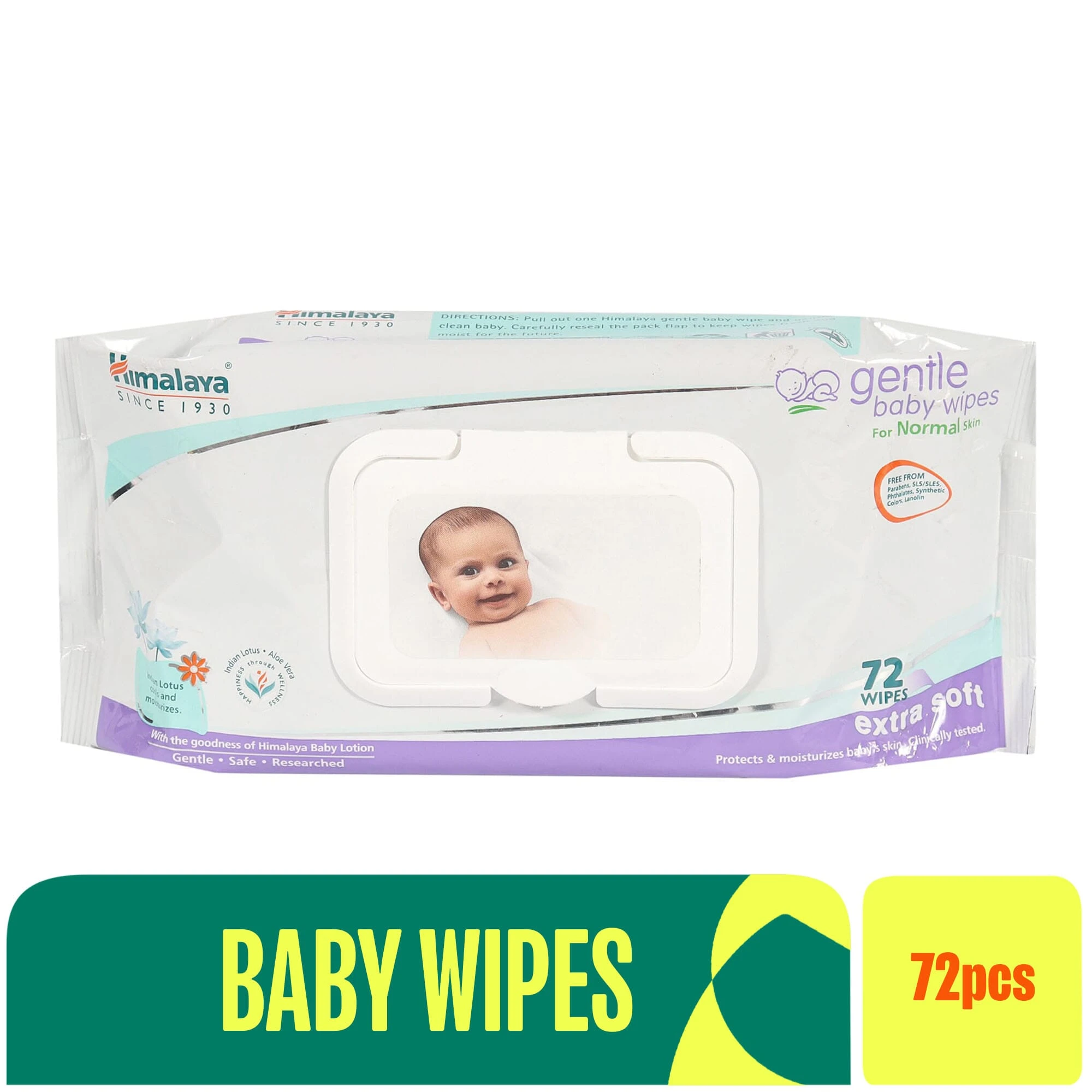 Himalaya Gentle Baby Wipes Extra soft Biodegradable