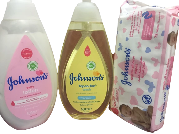 Johnsons BABY Pack of 3 Lotion / wash / wipes - image 1
