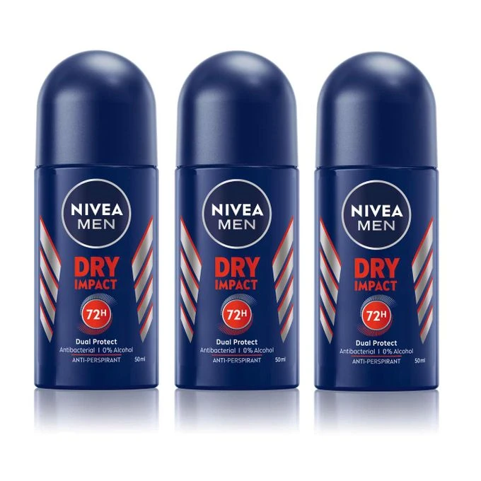 Nivea Men Roll On Deodorant Dry Impact Real Life 50ml - image 3