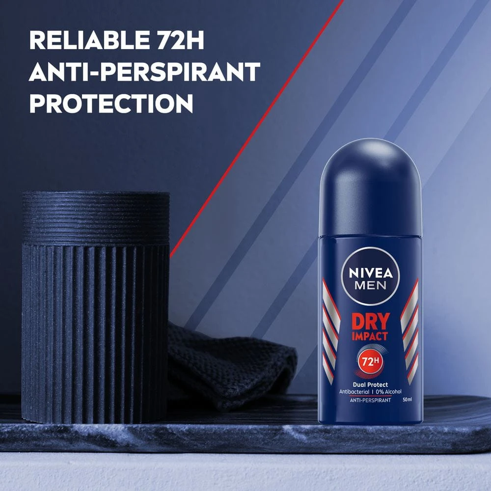 Nivea Men Roll On Deodorant Dry Impact Real Life 50ml - image 6
