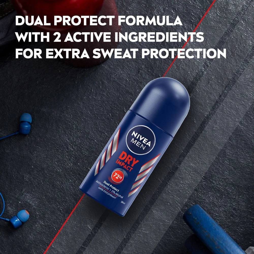 Nivea Men Roll On Deodorant Dry Impact Real Life 50ml - image 7