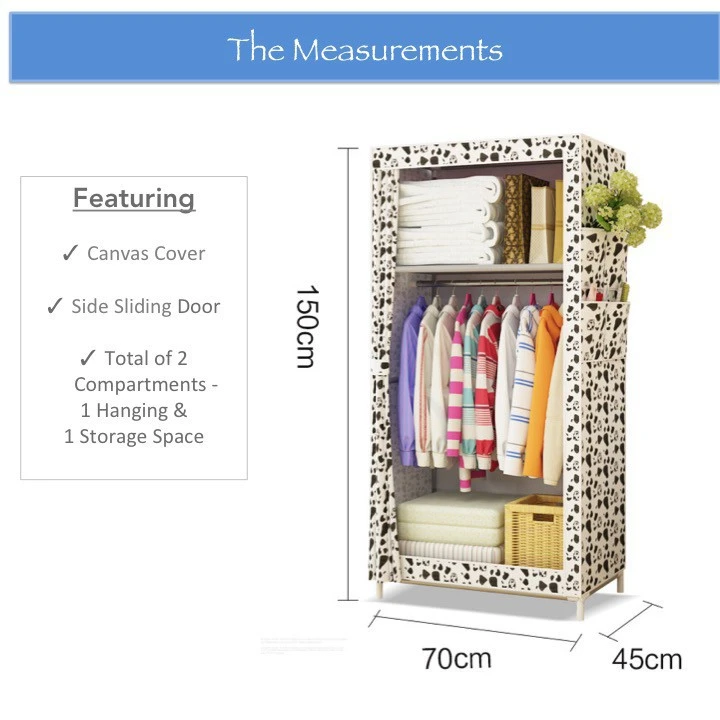 Generic Cloth Wardrobe Folding Portable Storage - image 2