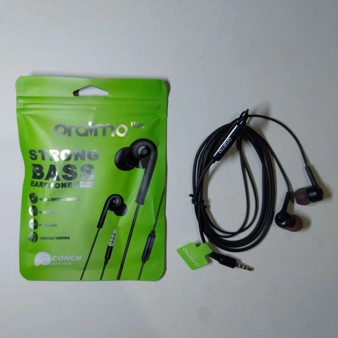 Oraimo E10 Wired Earphone With Microphone - image 2