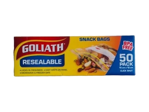 Generic Snack Bags 50pce 15x10cm